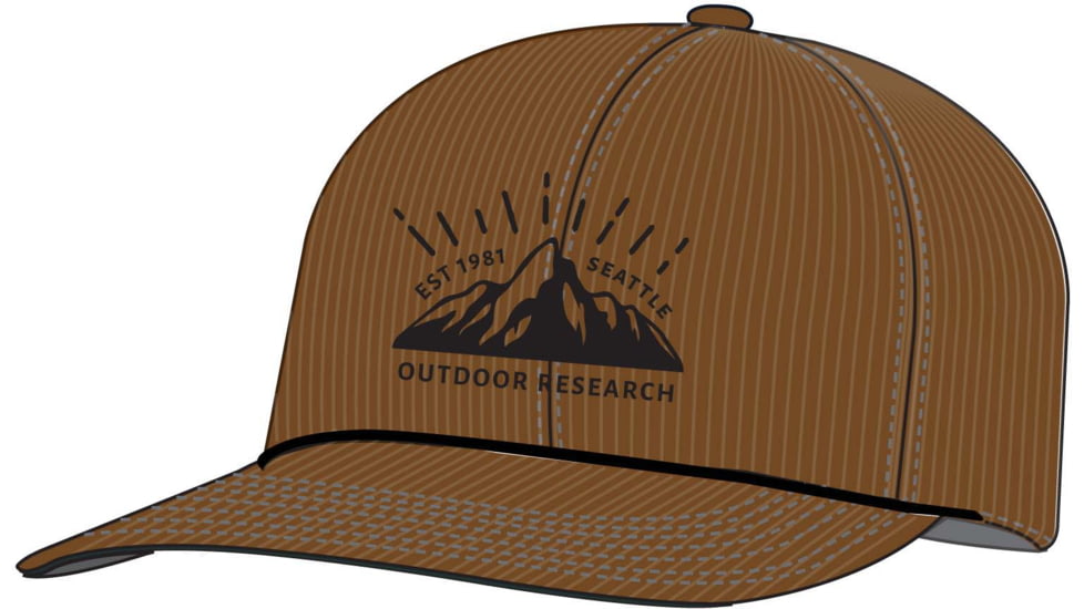 Outdoor Research Heritage Cord Trucker Cap, Saddle, One Size, 2776571145222
