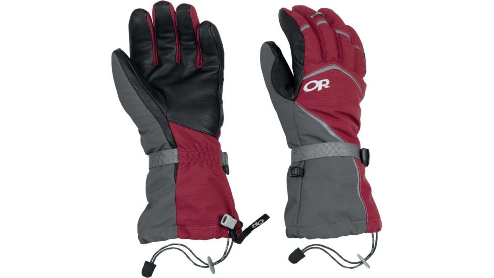 Outdoor Research Highcamp 3-Finger Gloves - Mens-Black-Large