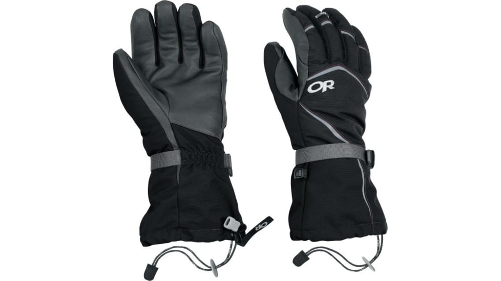 Outdoor Research Highcamp Gloves - Mens-Black-Small