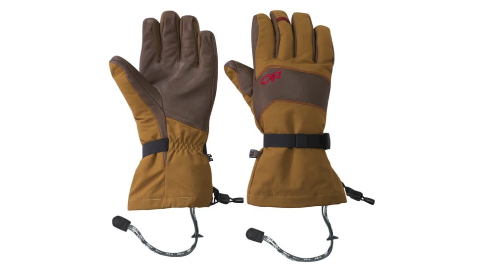 Outdoor Research Highcamp Gloves - Mens, Ochre/Carob, Medium, 2680561319007