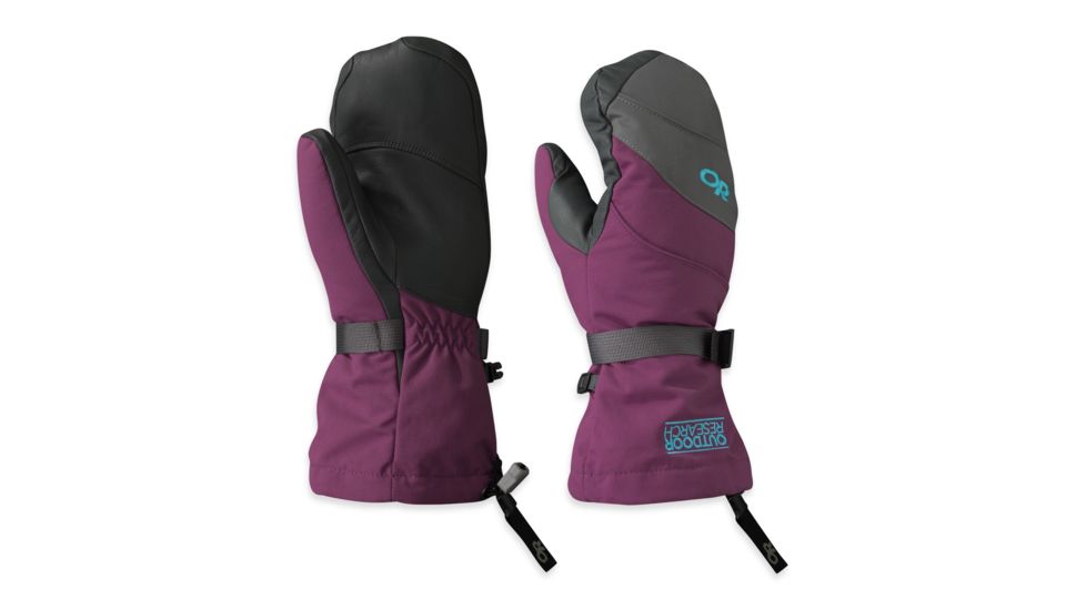Outdoor Research Highcamp Mitts - Women's-Orchid/Charcoal/Rio-Large