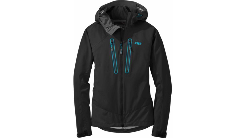 Outdoor Research Iceline Jacket - Women's-Black/Rio-Medium