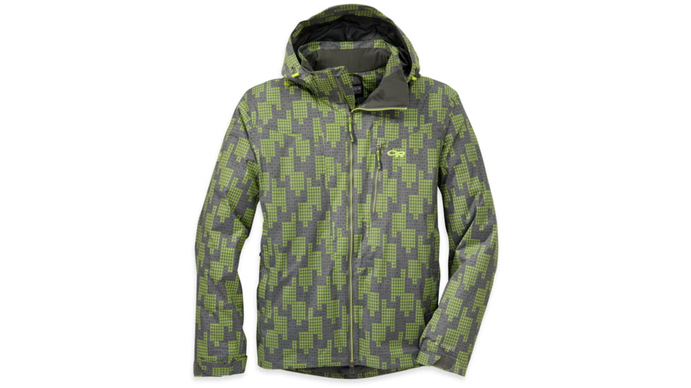 Outdoor Research Igneo Jacket - Men's-Pewter/Lemongrass-Large