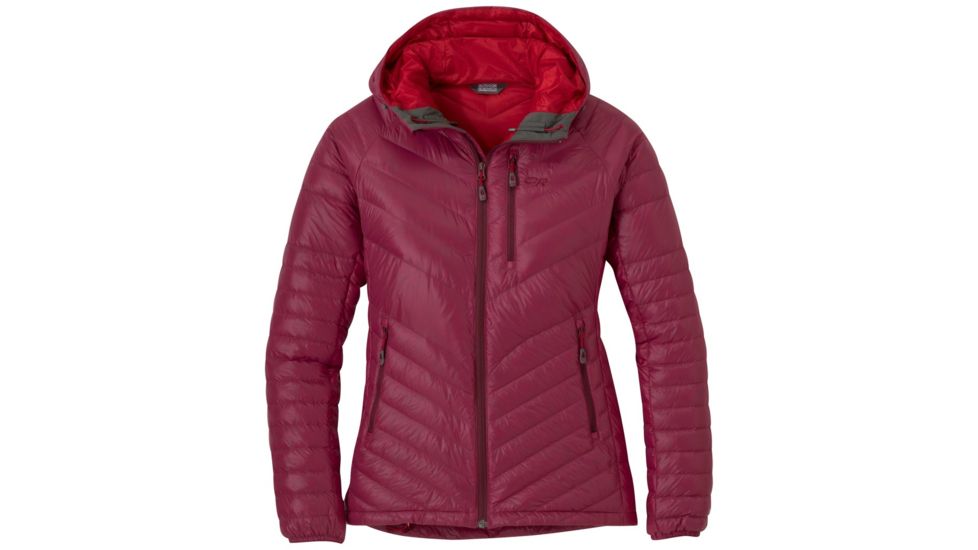 Outdoor Research Illuminate Down Hoody - Womens, Garnet, XS, 2681081295005