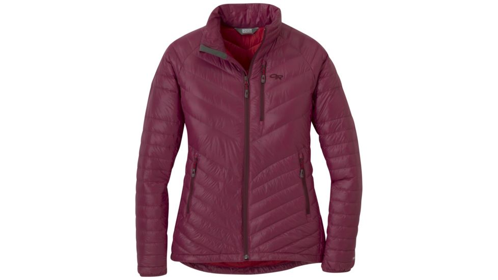Outdoor Research Illuminate Down Jacket - Womens, Garnet, Extra Large, 2681091295009