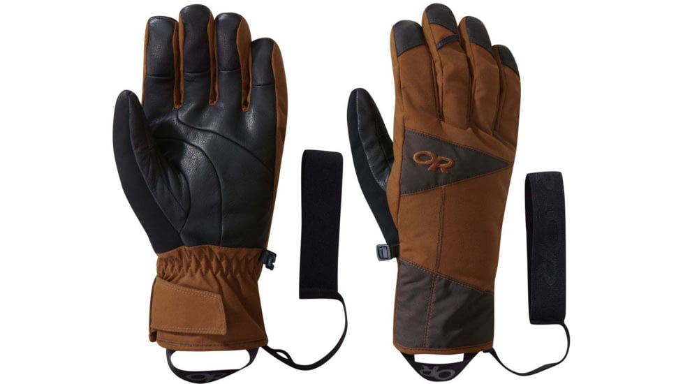 Outdoor Research Illuminator Sensor Gloves, Sadl/Dk Rst, Small, 2433401683006