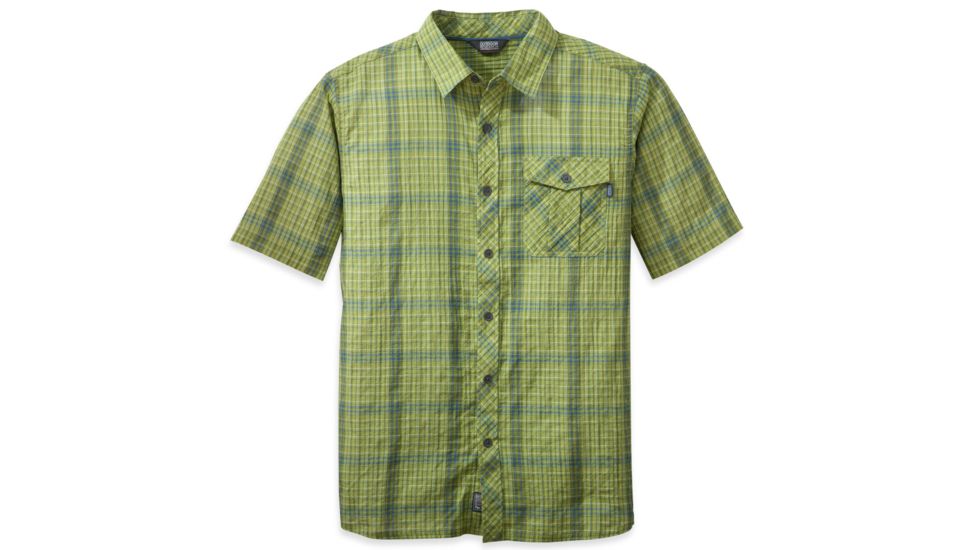 Jinx Short Sleeve Shirt - Mens-Palm/Hops-Small