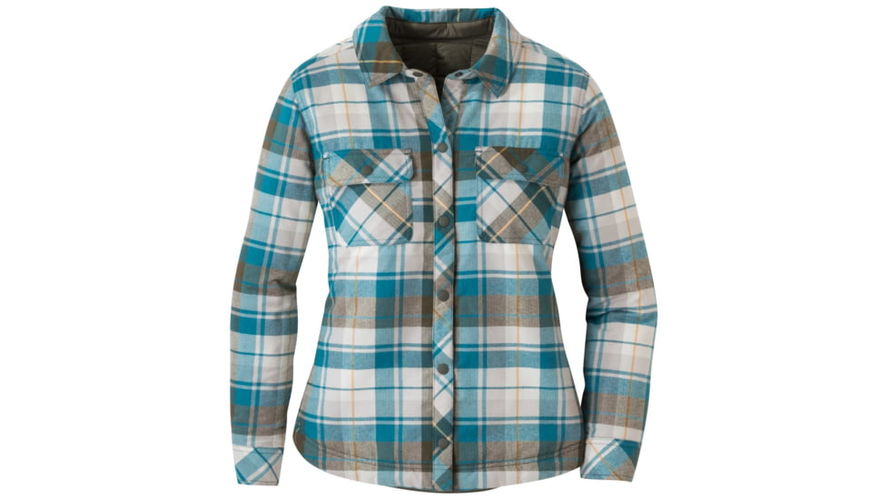 Outdoor Research Kalaloch Reversible Shirt Jac - Womens, Peacock Plaid, XS, 2681341414005