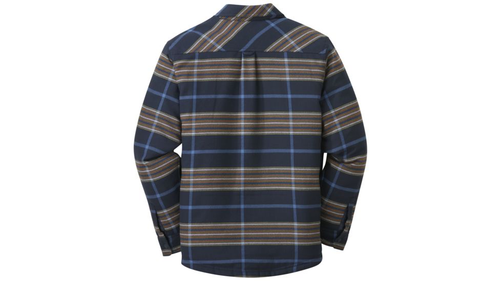 Outdoor Research Kalaloch Reversible Shirt Jacket - Mens, Naval Blue Plaid, Medium, 2681131400007