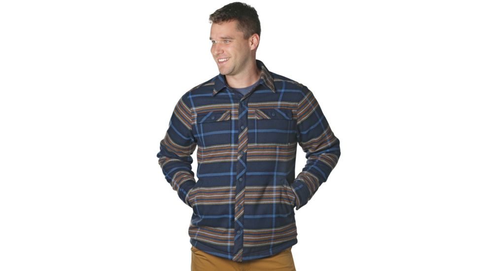 Outdoor Research Kalaloch Reversible Shirt Jacket - Mens, Naval Blue Plaid, Medium, 2681131400007