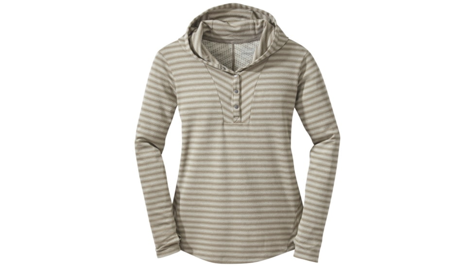 Outdoor Research Keara Hooded Henley - Women's, Cairn/Walnut, Large 253991-0846008