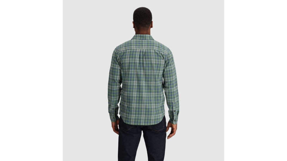 Outdoor Research Kulshan Flannel Shirt - Mens, Balsam, Medium, 3000910765007