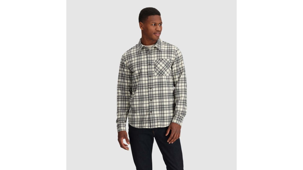 Outdoor Research Kulshan Flannel Shirt - Mens, Bone, 2XL, 3000910003010