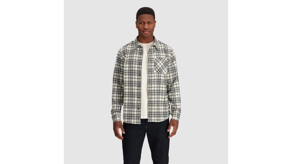 Outdoor Research Kulshan Flannel Shirt - Mens, Bone, 2XL, 3000910003010