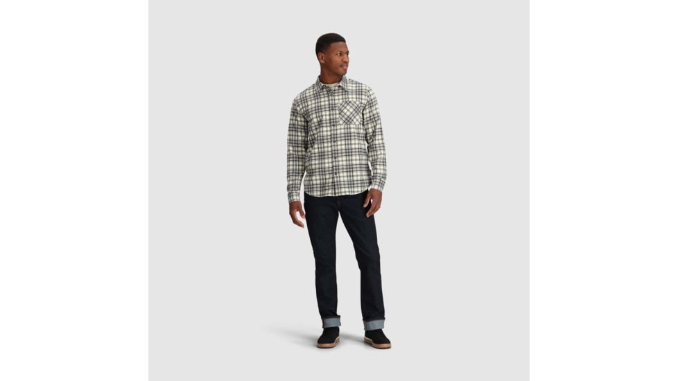 Outdoor Research Kulshan Flannel Shirt - Mens, Bone, 2XL, 3000910003010