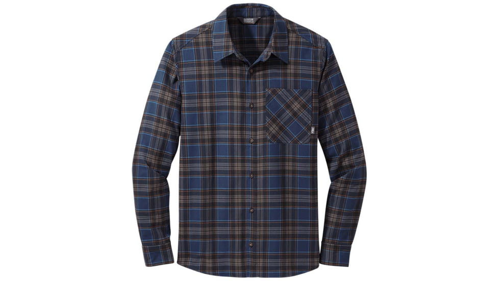 Outdoor Research Kulshan Flannel Shirt - Mens, Night, Extra Large, 2776020218009