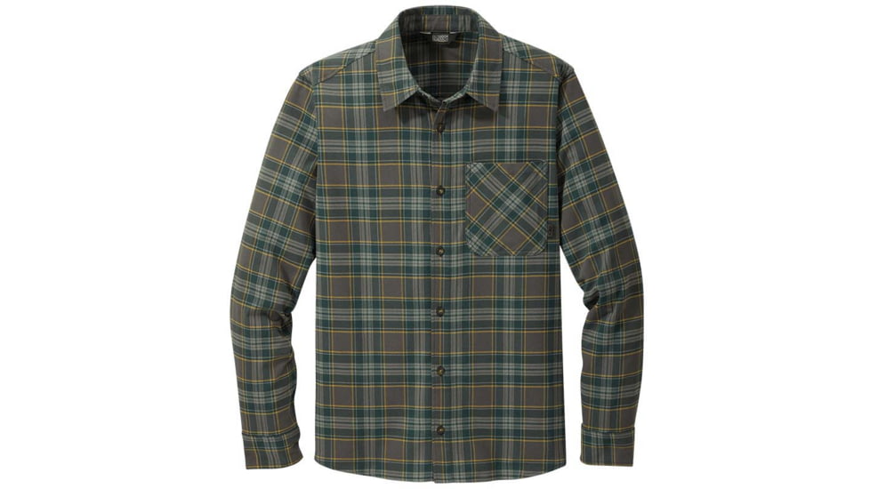 Outdoor Research Kulshan Flannel Shirt - Mens, Storm, 2XL, 2776021288010