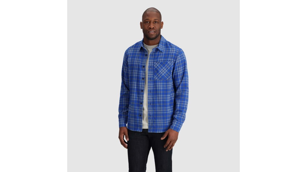Outdoor Research Kulshan Flannel Shirt - Mens, Topaz, 2XL, 3000912452010