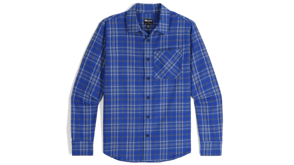 Outdoor Research Kulshan Flannel Shirt - Mens, Topaz, 2XL, 3000912452010