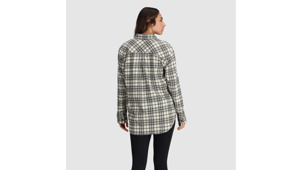 Outdoor Research Kulshan Flannel Shirt - Womens, Bone, Small, 3001110003006