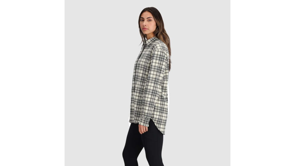 Outdoor Research Kulshan Flannel Shirt - Womens, Bone, Small, 3001110003006