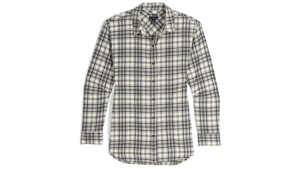 Outdoor Research Kulshan Flannel Shirt - Womens, Bone, Small, 3001110003006