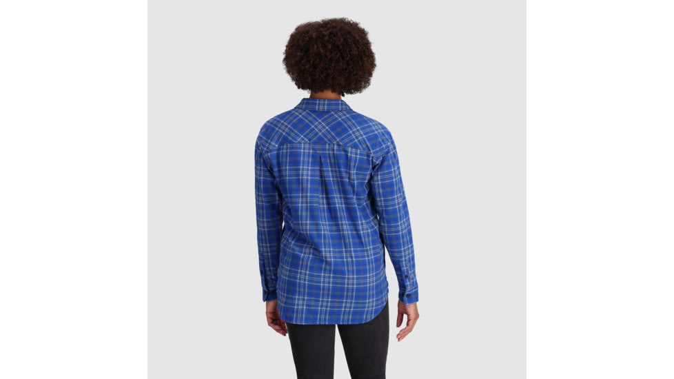 Outdoor Research Kulshan Flannel Shirt - Womens, Topaz, Extra Large, 3001112452009