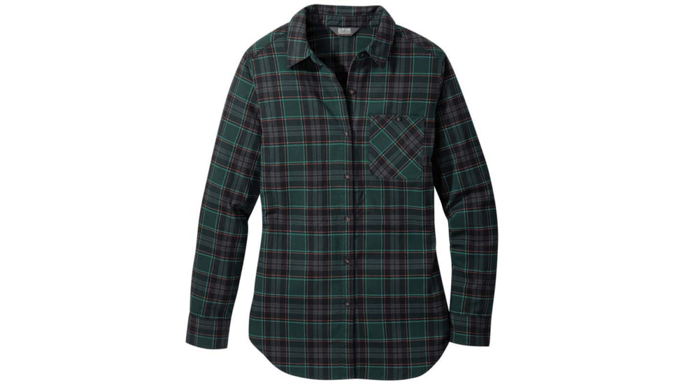 Outdoor Research Kulshan Flannel Tunic - Womens, Fir, Extra Large, 2776111858009