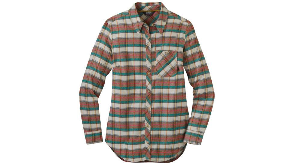 Outdoor Research Kulshan Flannel Tunic - Womens, Sand, Small, 2714910910006