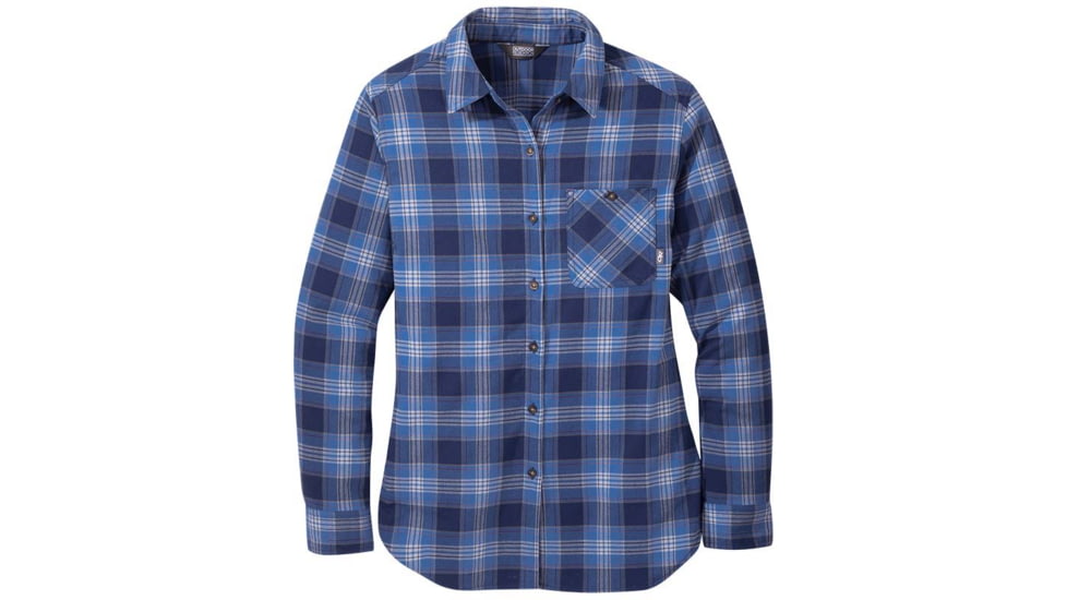 Outdoor Research Kulshan Flannel Tunic - Womens, Twilight, Small, 2776110256006