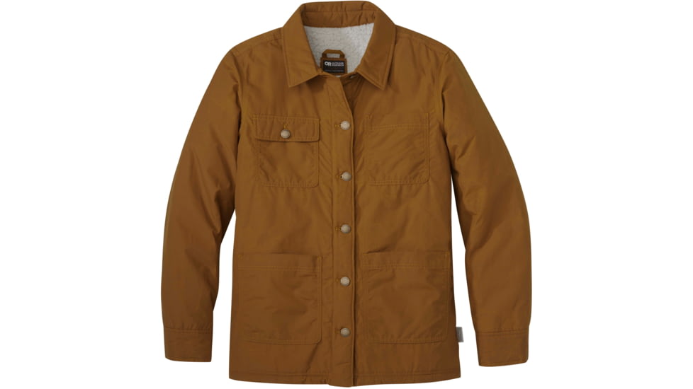 Outdoor Research Lined Chore Jacket - Womens, Curry, Small, 2832341429006