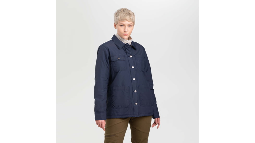 Outdoor Research Lined Chore Jacket - Womens, Naval Blue, Extra Small, 2832341289005