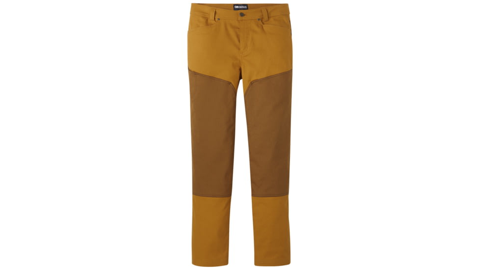 Outdoor Research Lined Work Pants - Mens, Curry/Saddle, 32, 2832212047321