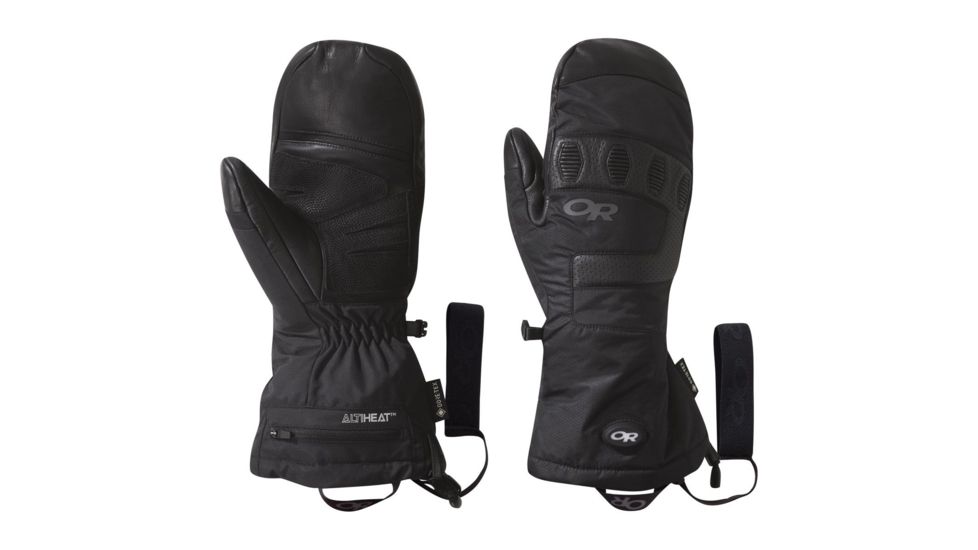 Outdoor Research Lucent Heated Sensor Mitts, Black, Large, 2715440001008