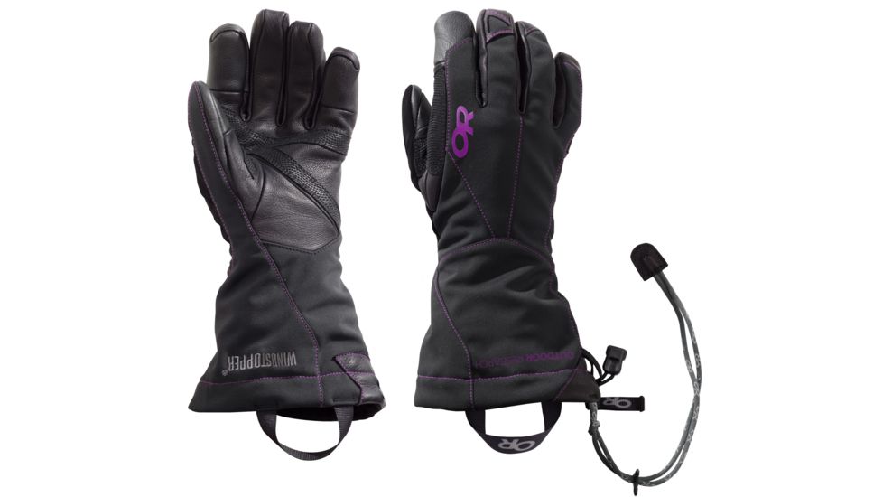 Outdoor Research Luminary Sensor Glove - Womens-Black/Ultraviolet-Large
