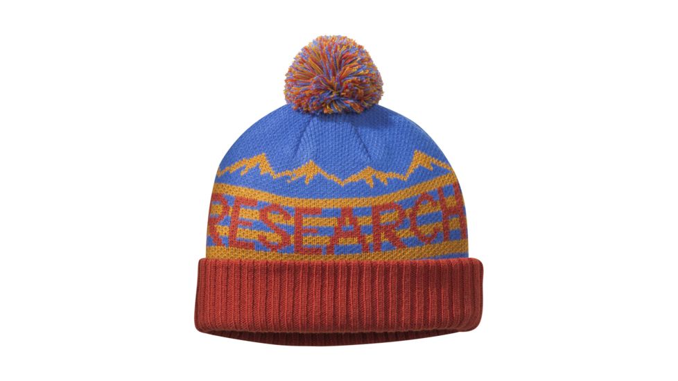 Outdoor Research Mainstay Beanie - Kids, Cobalt/Burnt Orange, One Size, 2680721304222