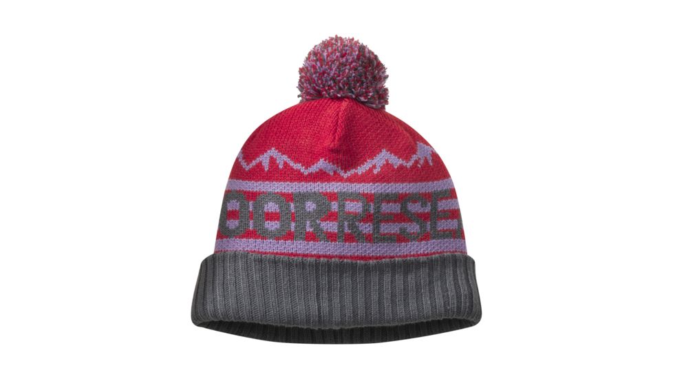 Outdoor Research Mainstay Beanie - Kids, Tomato/Storm, One Size, 2680721315222