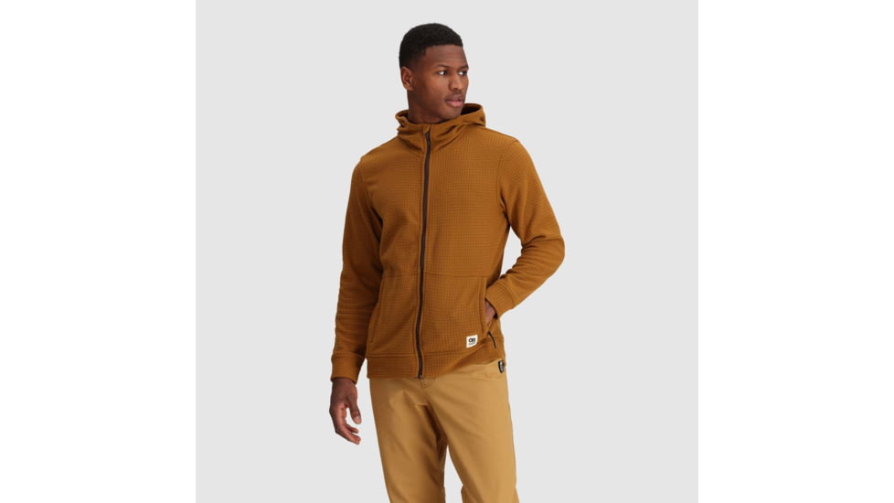 Outdoor Research Mega Trail Mix Fleece Full Zip Hoodie - Mens, Bronze, Extra Large, 3005062442009