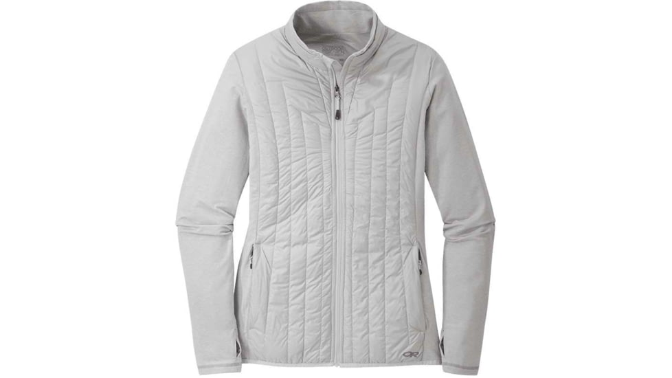 Outdoor Research Melody Hybrid Jacket - Womens, Smoke, Large, 2714821575008