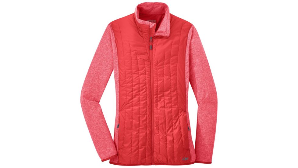 Outdoor Research Melody Hybrid Jacket - Womens, Teaberry, Small, 2714821578006