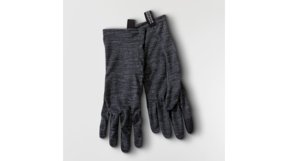 Outdoor Research Merino 150 Sensor Liners, Charcoal Heather, Large, 2832850893008