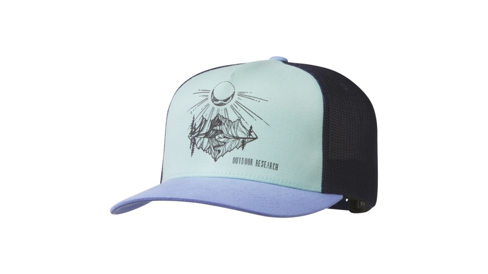 Outdoor Research Moonshine Trucker Hat, Hydrangea/Seaglass, One Size, 2692751442222