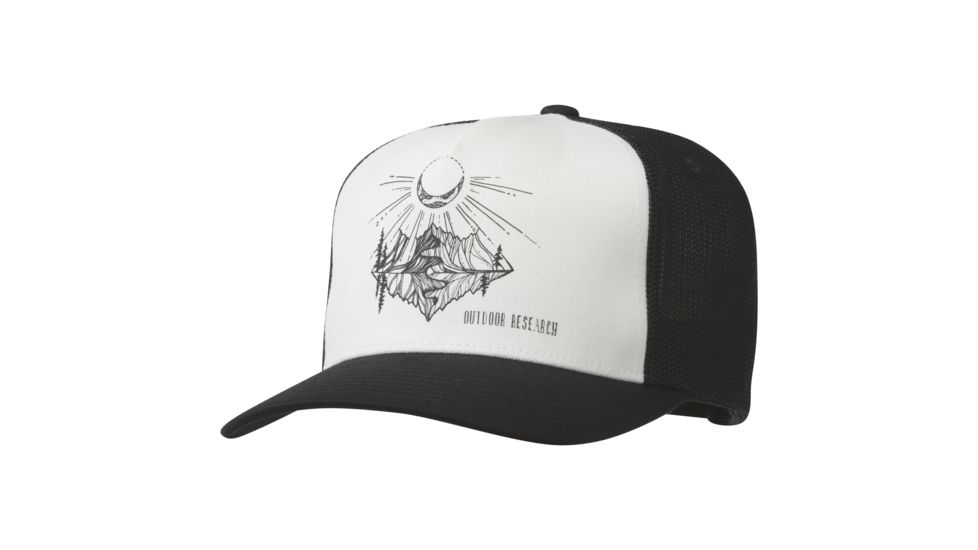 Outdoor Research Moonshine Trucker Hat, White/Black, One Size, 2692750026222