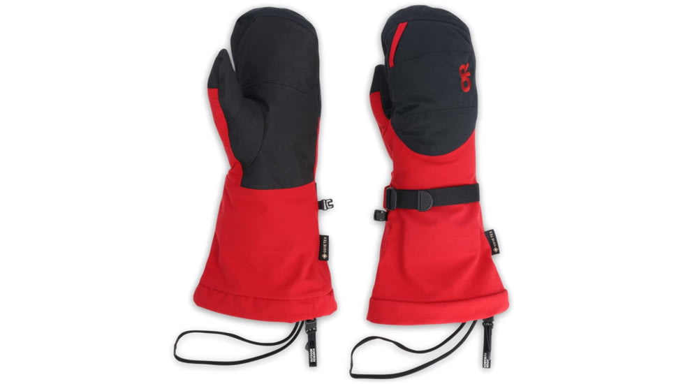 Outdoor Research Mt. Baker II GORE-TEX Mitts, Agate/Black, Extra Large, 3000121892009