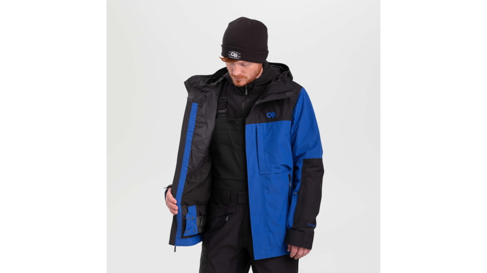 Outdoor Research MT Baker Storm Jacket - Mens, Classic Blue/Black, Medium, 2831942068007