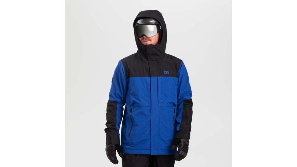 Outdoor Research MT Baker Storm Jacket - Mens, Classic Blue/Black, Medium, 2831942068007