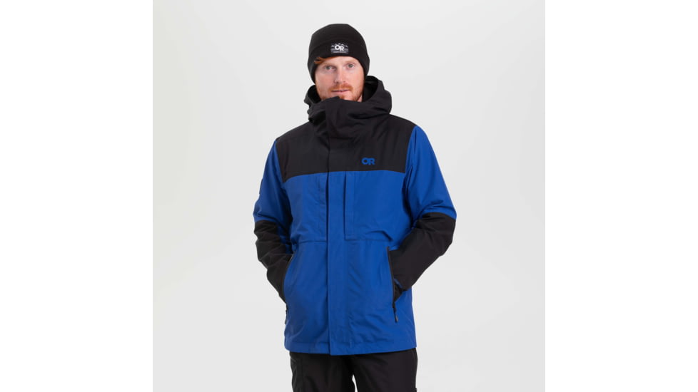 Outdoor Research MT Baker Storm Jacket - Mens, Classic Blue/Black, Medium, 2831942068007