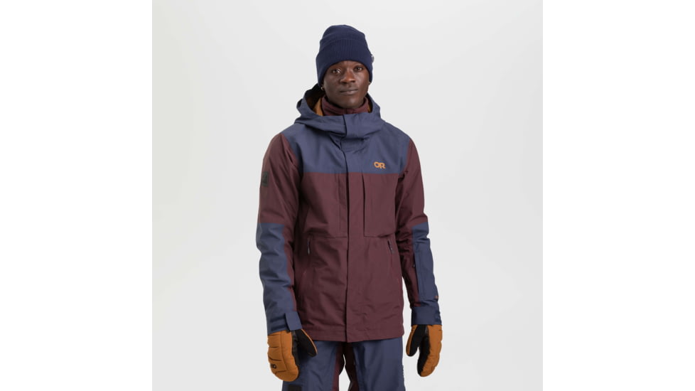 Outdoor Research MT Baker Storm Jacket - Mens, Elk/Naval Blue, Medium, 2831942053007