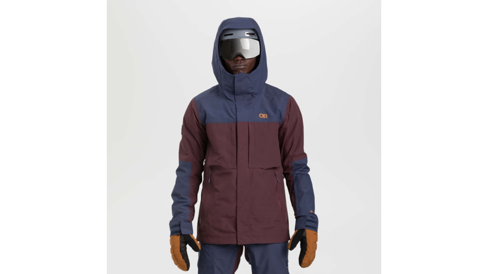 Outdoor Research MT Baker Storm Jacket - Mens, Elk/Naval Blue, Medium, 2831942053007