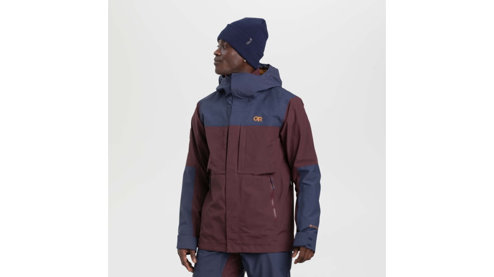 Outdoor Research MT Baker Storm Jacket - Mens, Elk/Naval Blue, Medium, 2831942053007